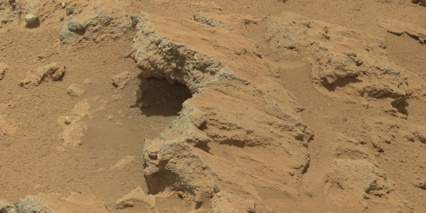 Lit de rivière sur Mars