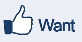 Bouton Facebook Want