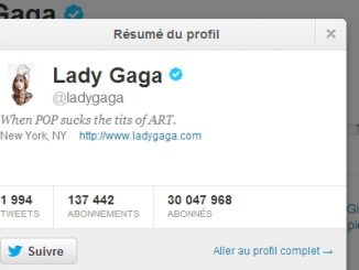 compte twitter lady gaga