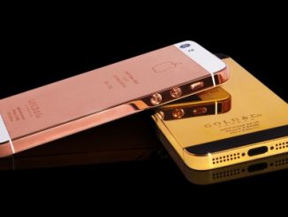 iPhone en or rose et iPhone en or jaune