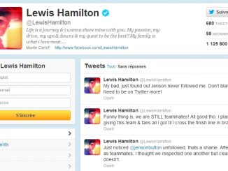 Lewis Hamilton sur Twitter