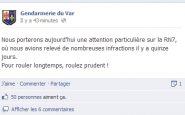 Page Facebook gendarmerie du Var