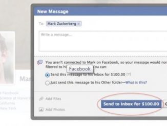 100 dollars le message à Mark Zuckerberg