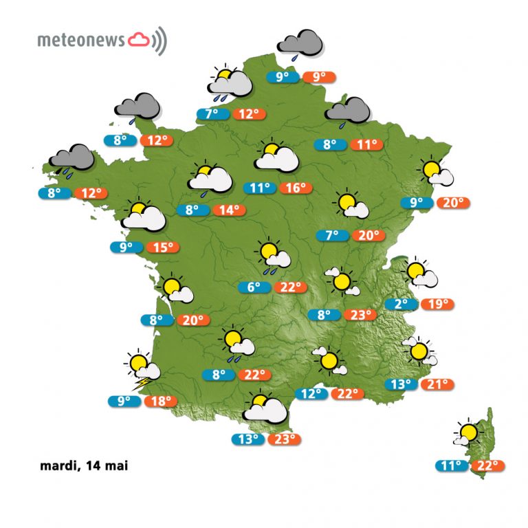 carte météo France du 14 mai 2013