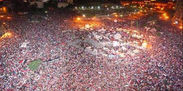 Manifestations sur la place Tahrir en Egypte