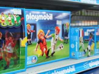 Playmobil dans un supermarché