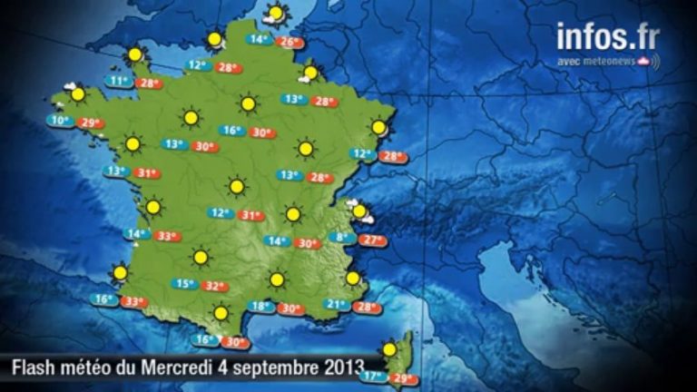Prévisions météo (France) du mercredi 4 septembre