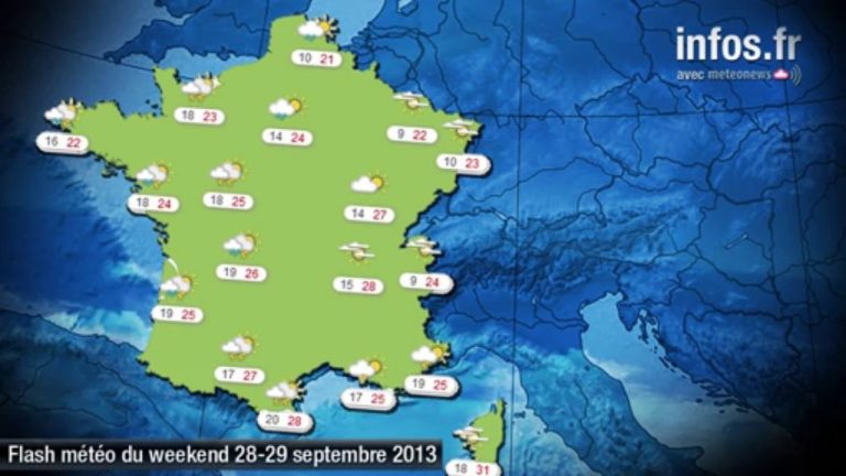Prévisions météo (France) du samedi 28 et dimanche 29 septembre
