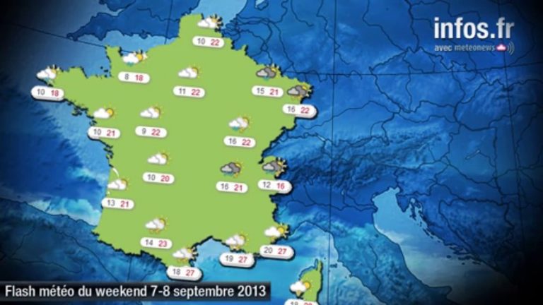 Prévisions météo (France) du week-end, samedi 7 et dimanche 8 septembre