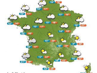 Carte météo France du lundi 28 octobre 2013