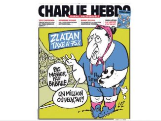 Une de Charlie Hebdo avec Zlatan Ibrahimovic