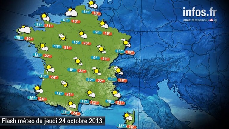 Météo (France) : les prévisions du 24 octobre