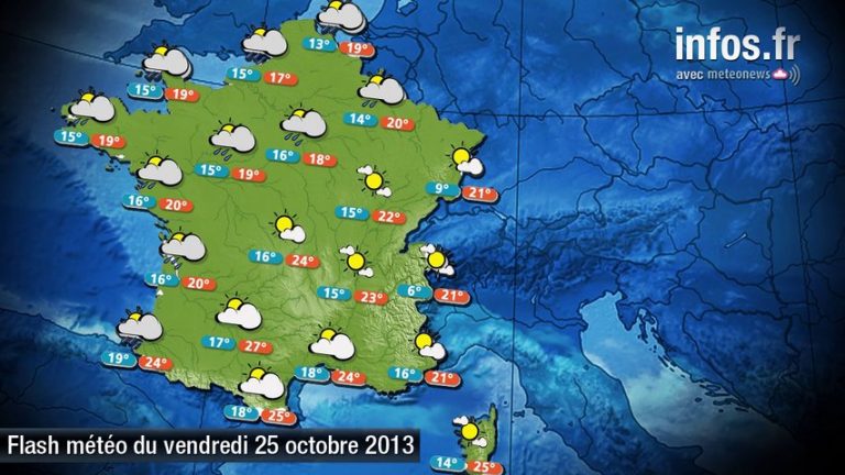 Météo (France) : les prévisions du 25 octobre