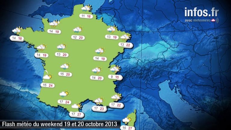Météo (France) : les prévisions du week-end (19-20 octobre)
