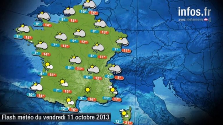 Prévisions météo (France) du vendredi 11 octobre