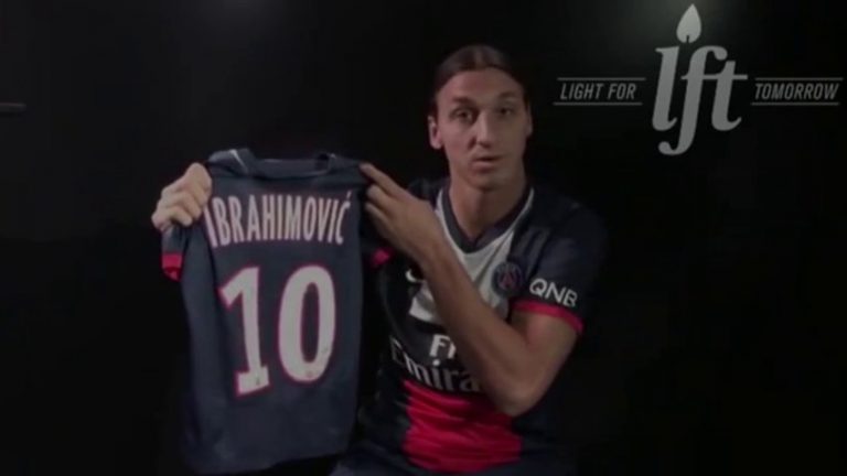 PSG : Ibrahimovic offre deux maillots à l’enfant malade bosnien