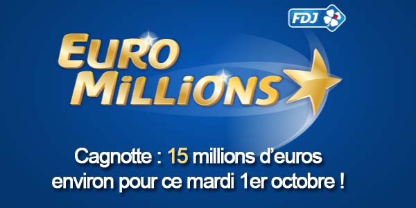 Résultats Euromillions du mardi 1er octobre