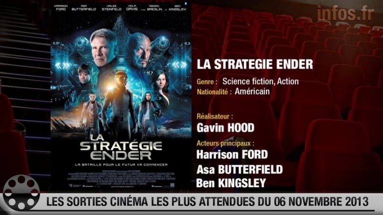 La Stratégie Ender, En Solitaire et Quai d’Orsay : les sorties ciné les plus attendues du 6 novembre