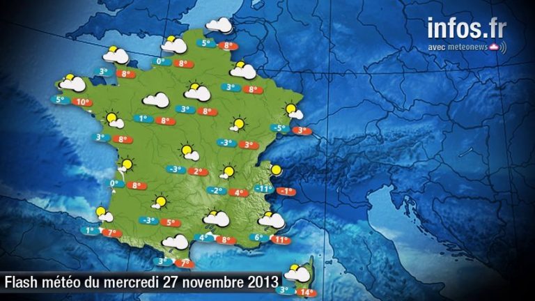 Météo (France) : les prévisions du 27 novembre