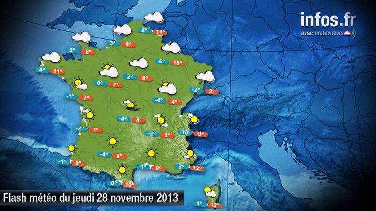 Météo (France) : les prévisions du 28 novembre