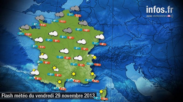 Météo (France) : les prévisions du 29 novembre