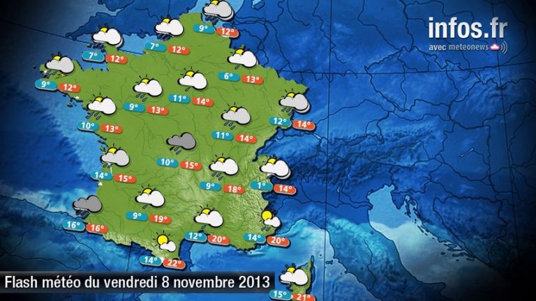 Météo (France) : les prévisions du 8 novembre