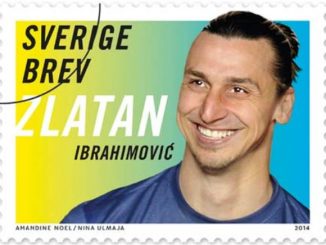 Timbre postal à l'effigie de Zlatan Ibrahimovic