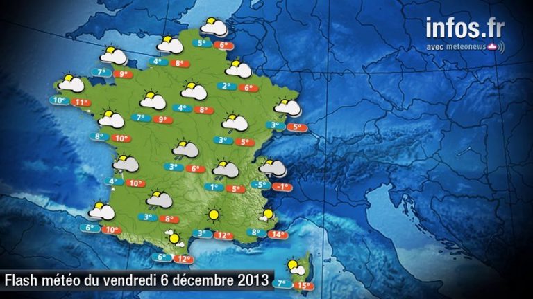Prévisions météo (France) du vendredi 6 décembre