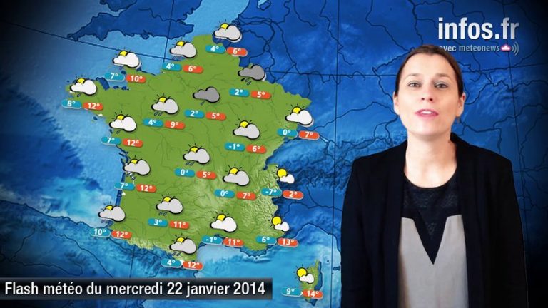 Prévisions météo (France) du mercredi 22 janvier