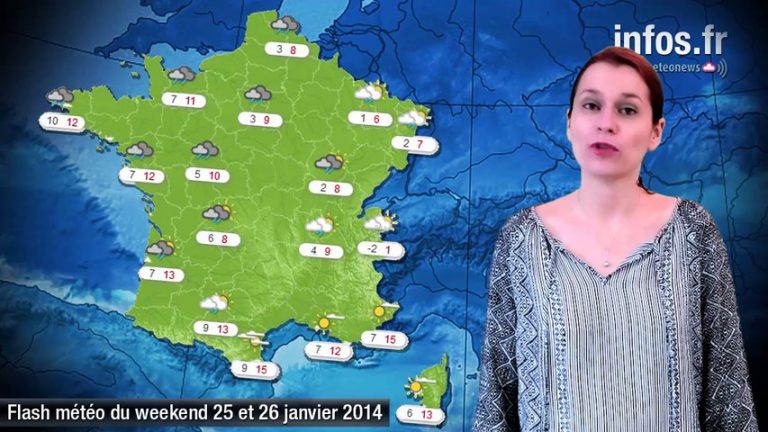 Prévisions météo (France) du week-end (25 et 26 janvier)