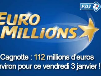 Résultats Euromillions du vendredi 3 janvier