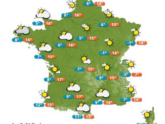 Carte météo France du lundi 24 février