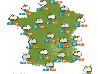 Prévisions météo (France) du mardi 25 février 2014