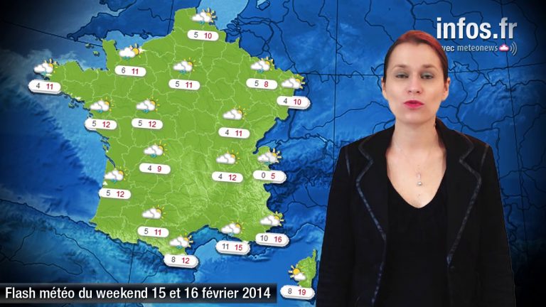 Prévisions météo (France) du week-end (15 et 16 février)