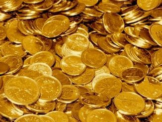 Trésor rempli de pièces d'or