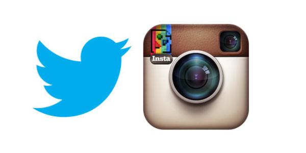 Logo Instagram et Twitter