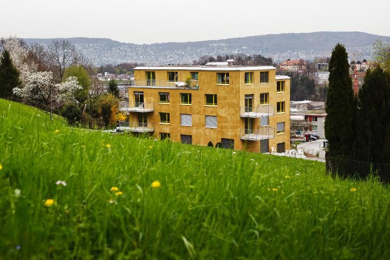 Un immeuble pour hypersensibles, à Zurich le 3 avril 2014