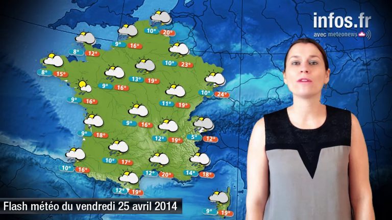 Prévisions météo (France) du 25 avril