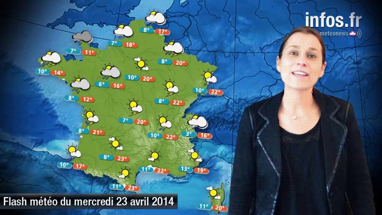 Prévisions météo (France) du mercredi 23 avril