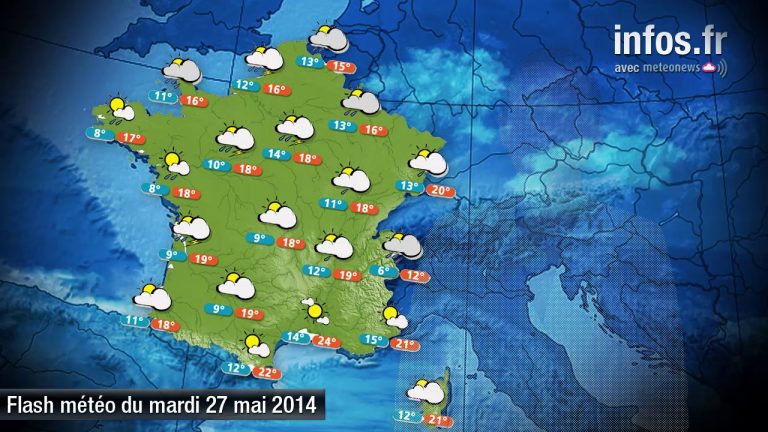Prévisions météo (France) du mardi 27 mai