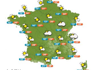 Prévisions météo (France) du lundi 23 juin 2014