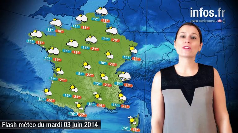 Prévisions météo (France) du 3 juin 2014