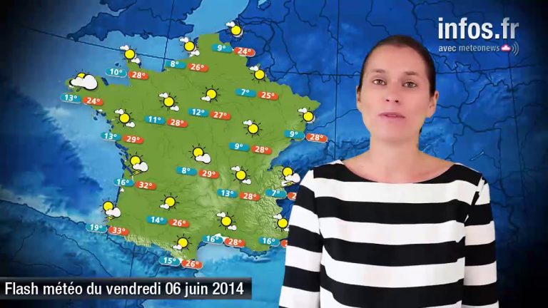 Prévisions météo (France) du 6 juin 2014