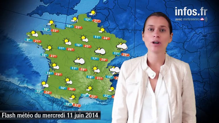 Prévisions météo (France) du mercredi 11 juin