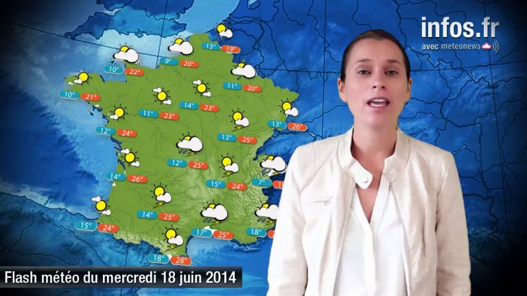Prévisions météo (France) du mercredi 18 juin 2014