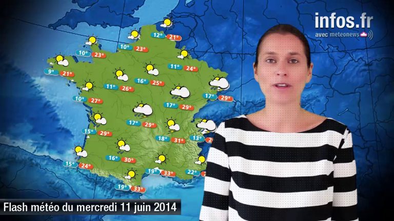 Prévisions météo (France) du vendredi 13 juin 2014