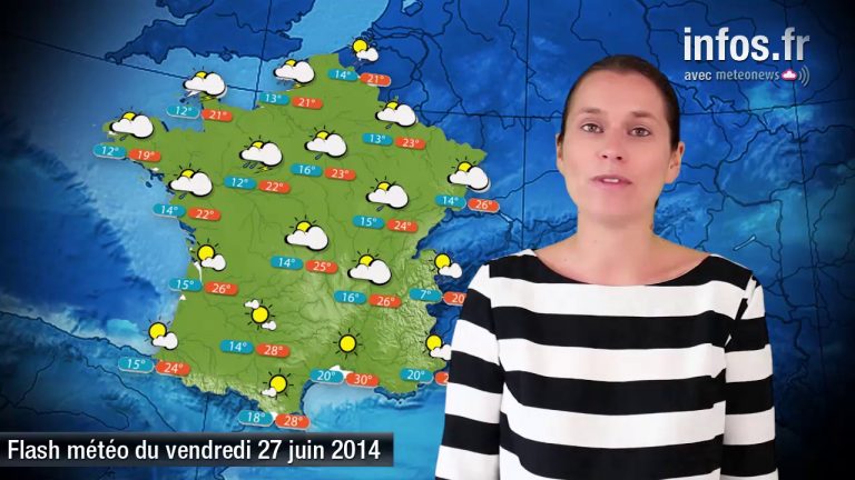 Prévisions météo (France) du vendredi 27 juin