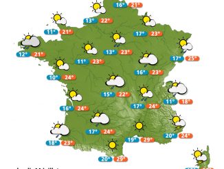 Carte météo France 14 juillet 2014