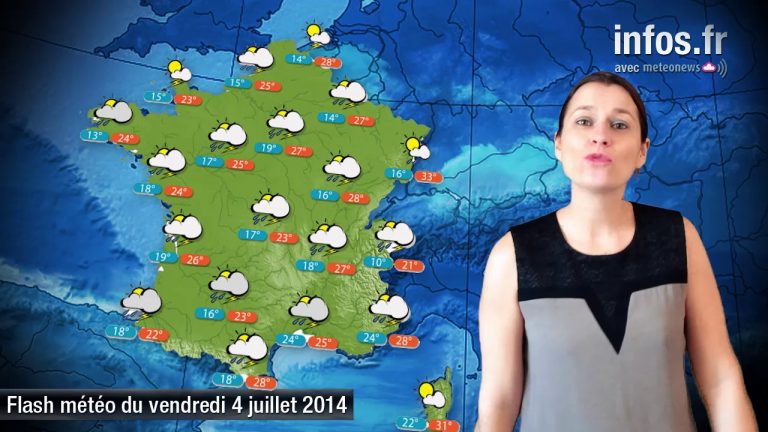 Prévisions météo (France) du vendredi 4 juillet