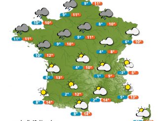 Carte météo France du vendredi 12 décembre 2014